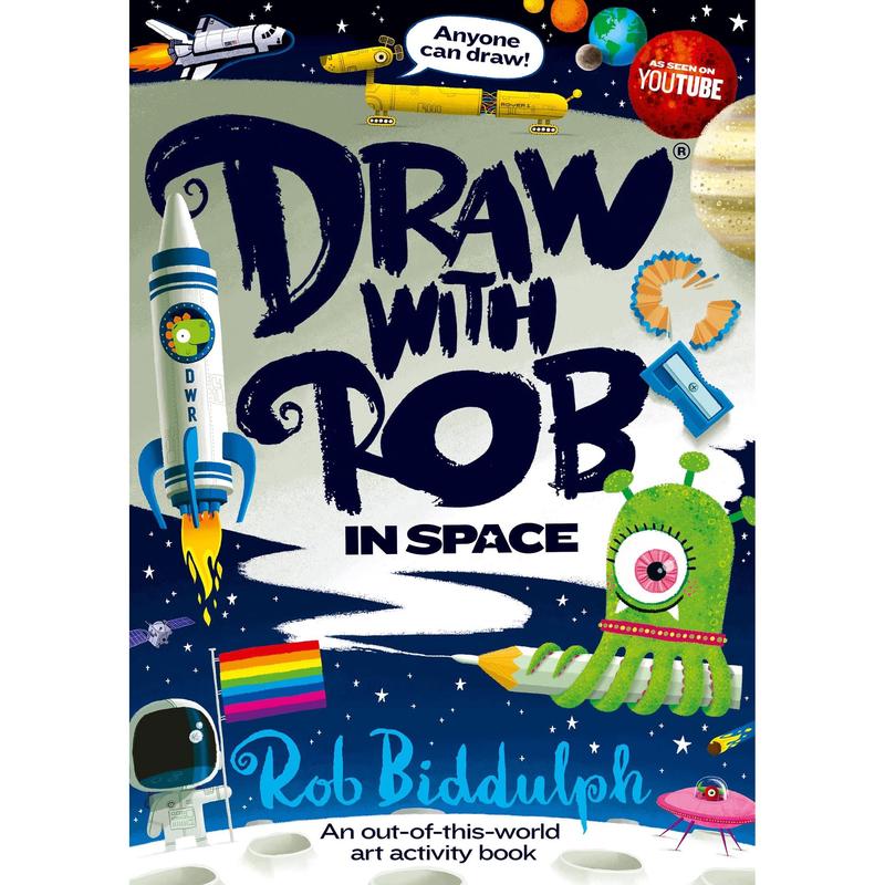 Draw With Rob: In Space: The brand-new space-themed children’s activity book from bestselling Rob Biddulph filled with illustrations, drawings and fun puzzles – perfect for kids!