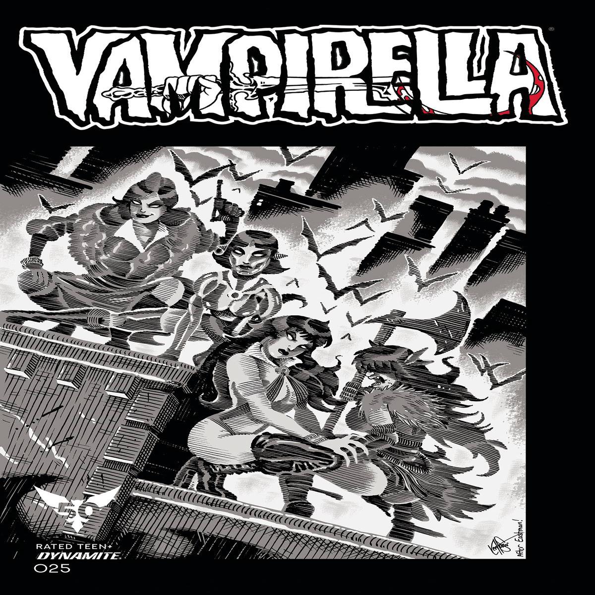 VAMPIRELLA #25 TMNT #1 Homage 1:11 Ken Haeser FOC Ratio Variant