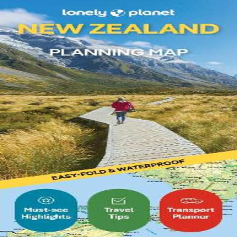 Lonely Planet New Zealand Planning Map New