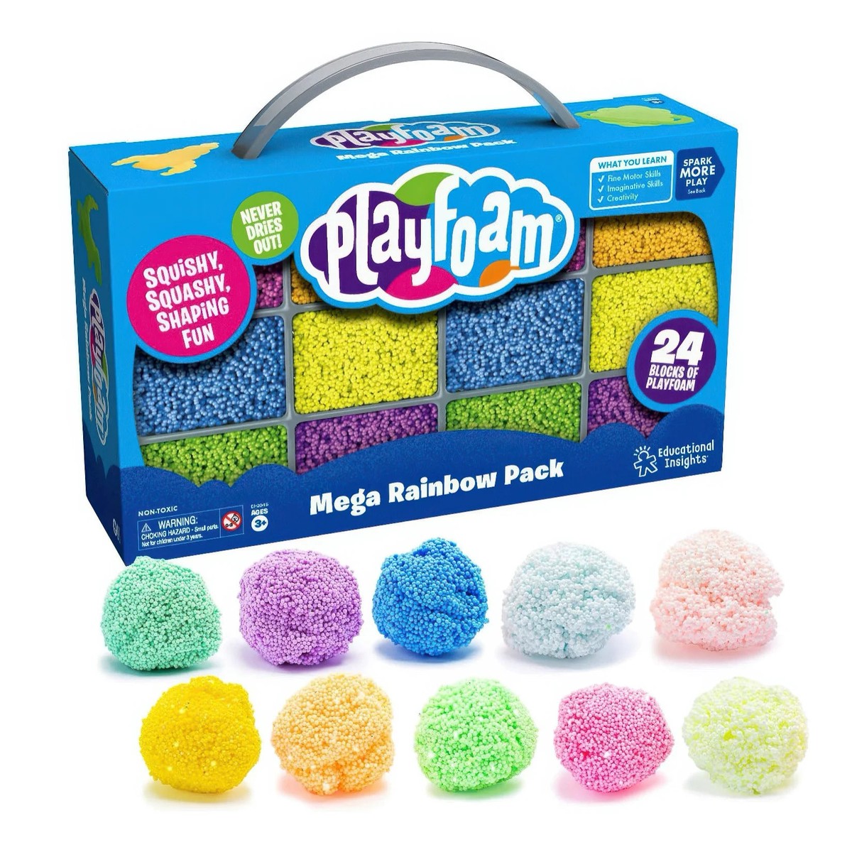 Educational Insights Playfoam Mega Rainbow Pack