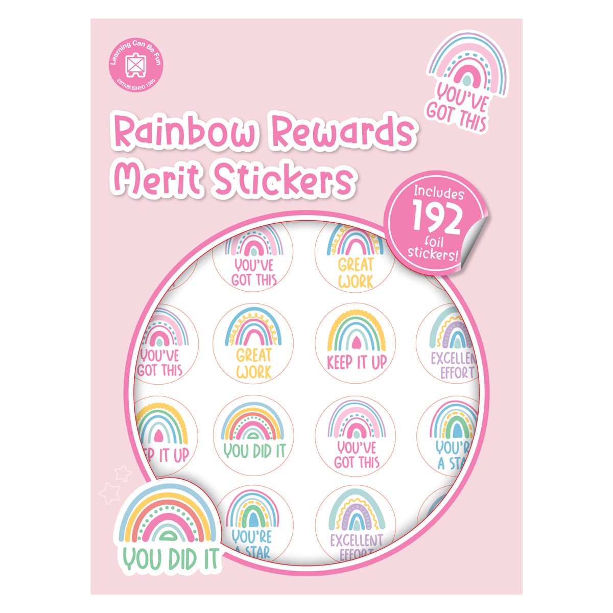 LCBF Rainbow Rewards Merit Stickers
