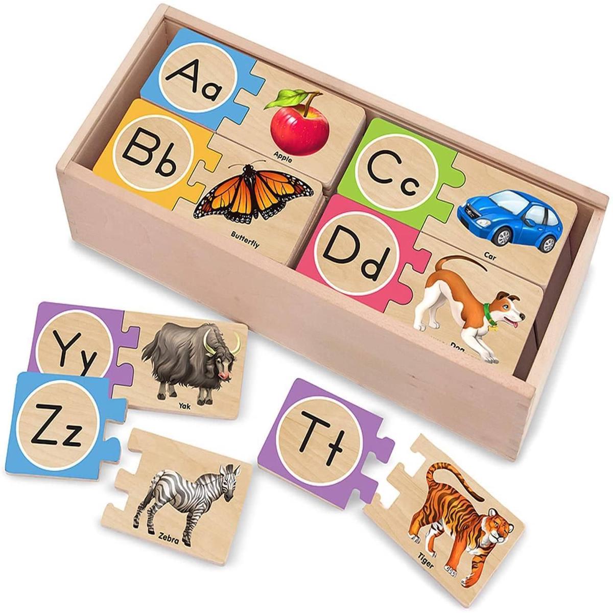Melissa & Doug Self-correcting Alphabet Letter Puzzles