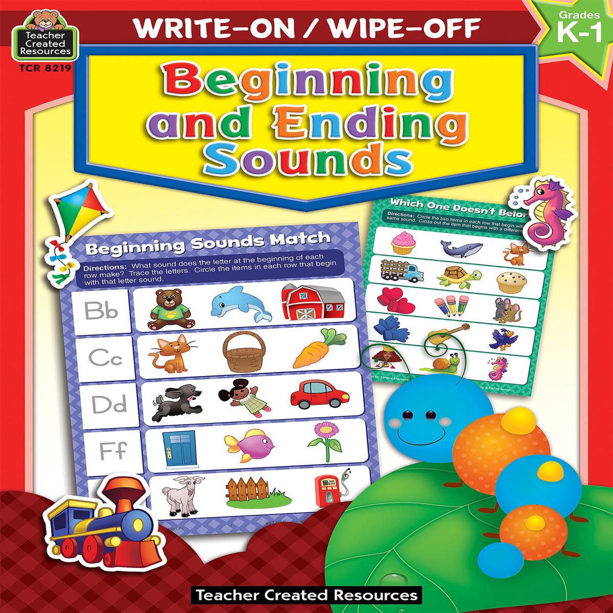 Write-On/Wipe-Off: Beginning and Ending Sounds Paperback