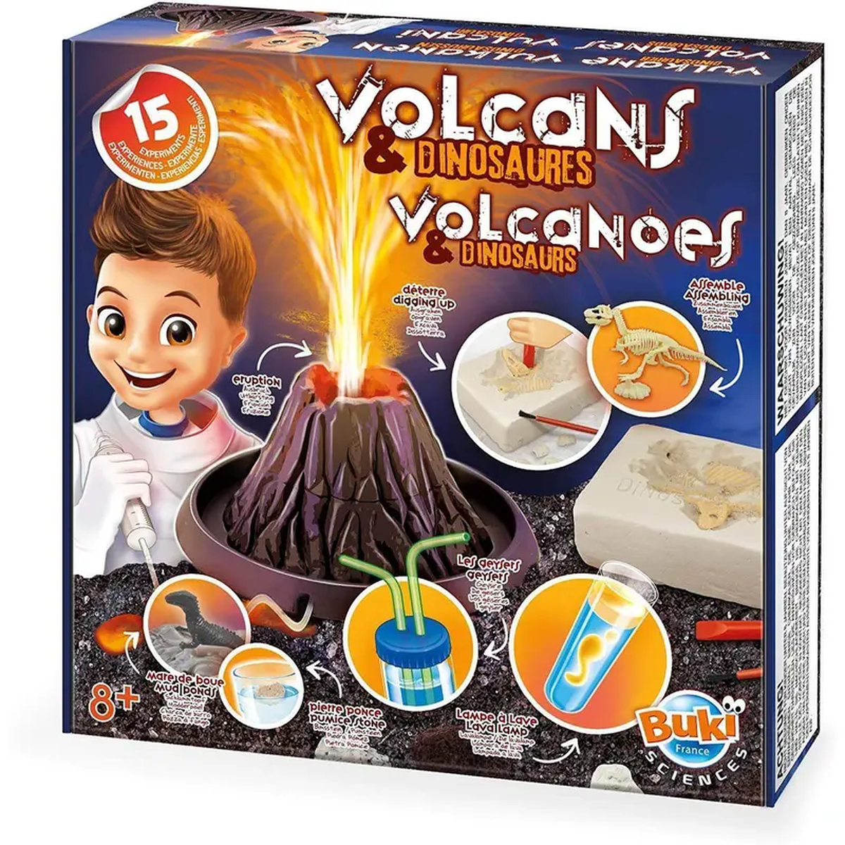 BUKI France 2224 8211 Volcanoes and Dinosaurs Education