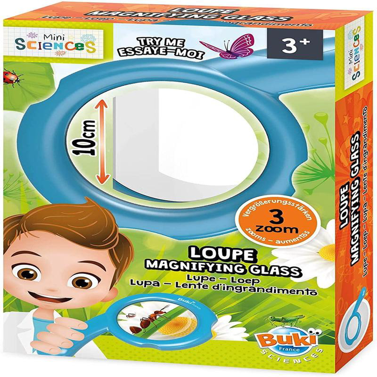 BUKI France 9007 Mini Sciences Magnifying Glass