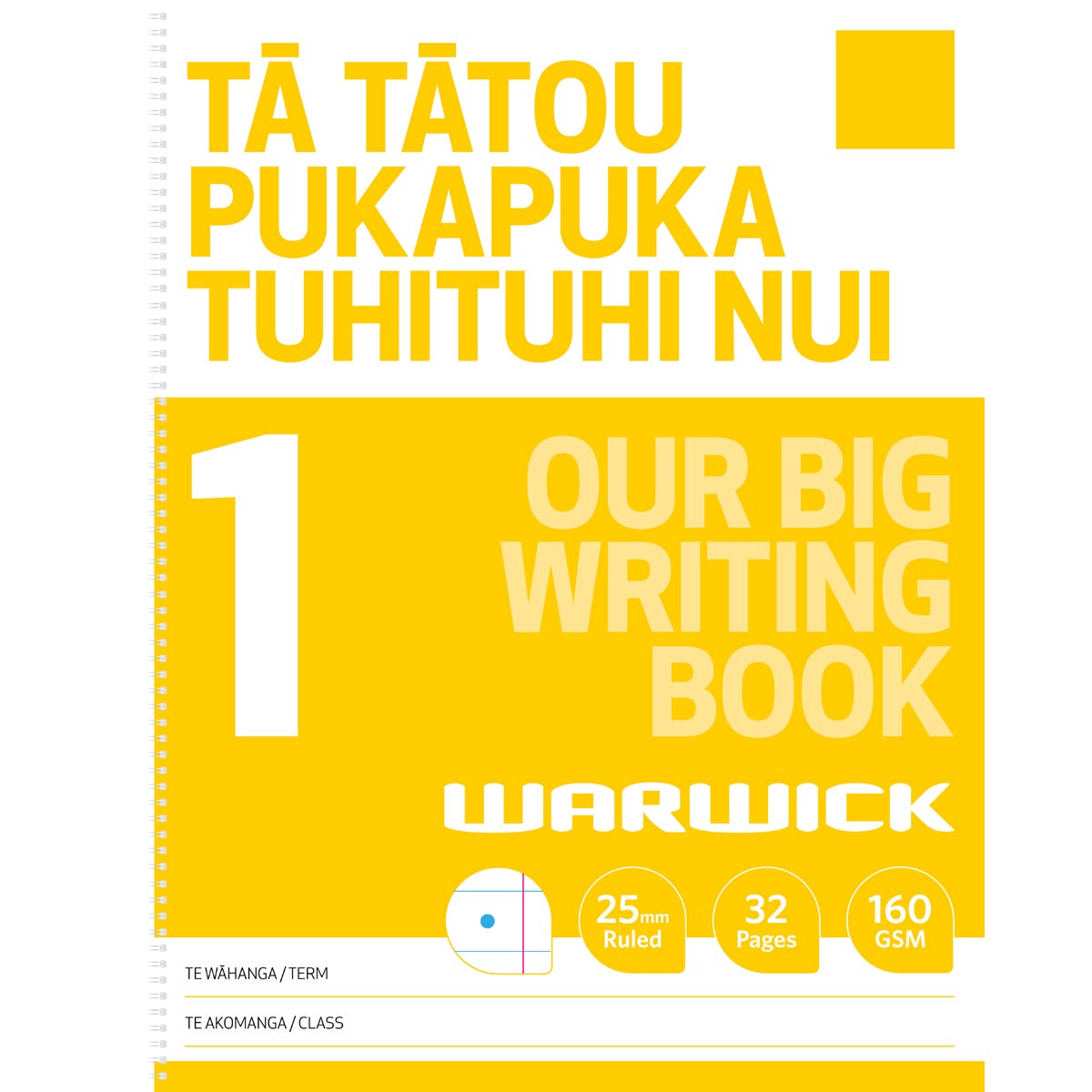 Warwick Our Big Writing Modelling Book, 1 Half 25mm Ruled