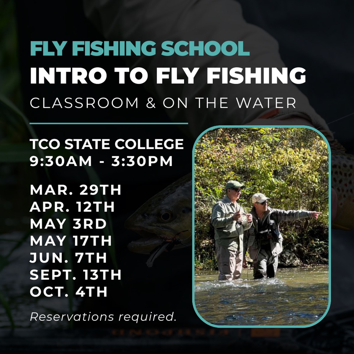 TCO Fly Fishing School: Introduction To Fly Fishing - State College