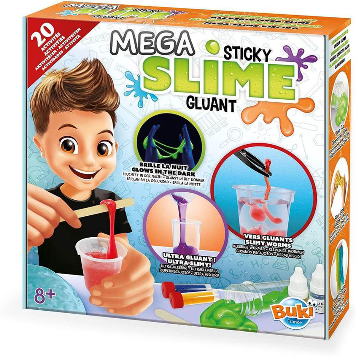 BUKI France 2160 8211 Mega Sticky Slime Education