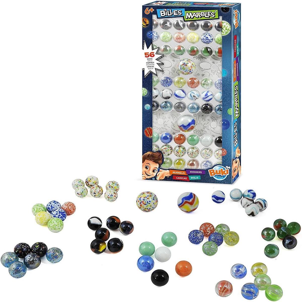 BUKI France - Box of 56 Marbles Education