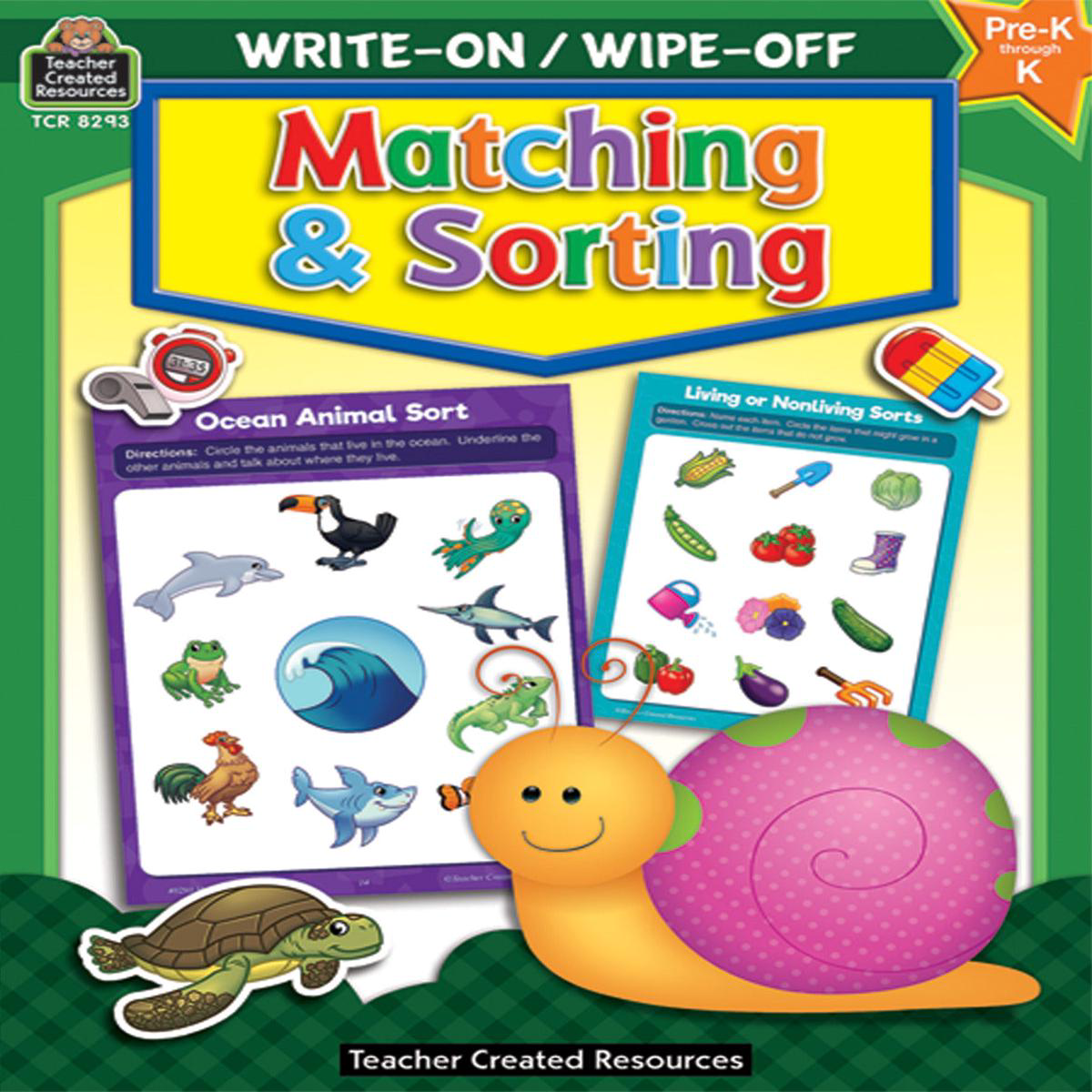 Write-On/Wipe-Off: Matching and Sorting (Gr. PK-K) Paperback
