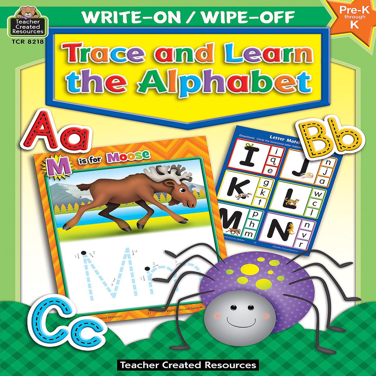 Write-On/Wipe-Off: Trace and Learn the Alphabet (Gr. PK-K) Paperback