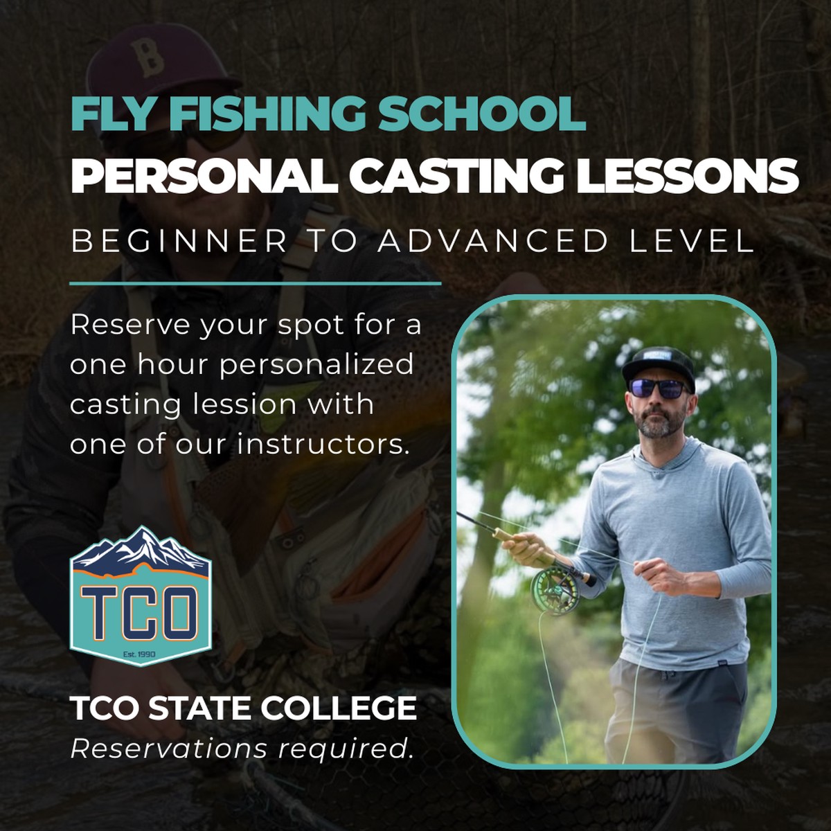 TCO Fly Fishing School: Personal Fly Casting Lessons - State College