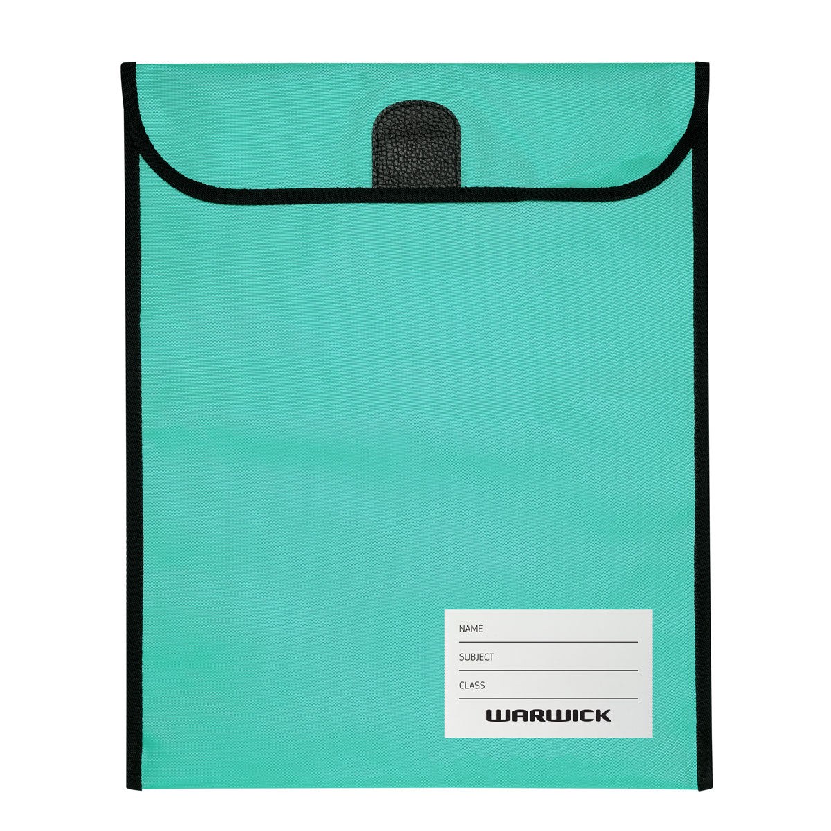 Warwick Homework Bag, Medium, 290mm x 360mm, Hook & Loop Closure, Aqua