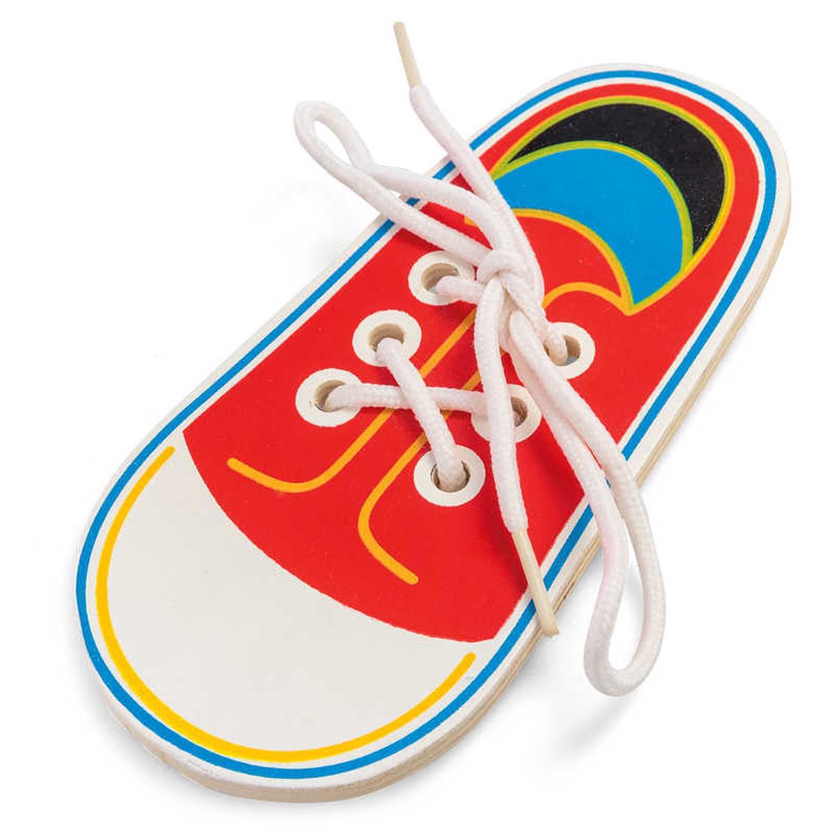 Wooden Lacing Shoe