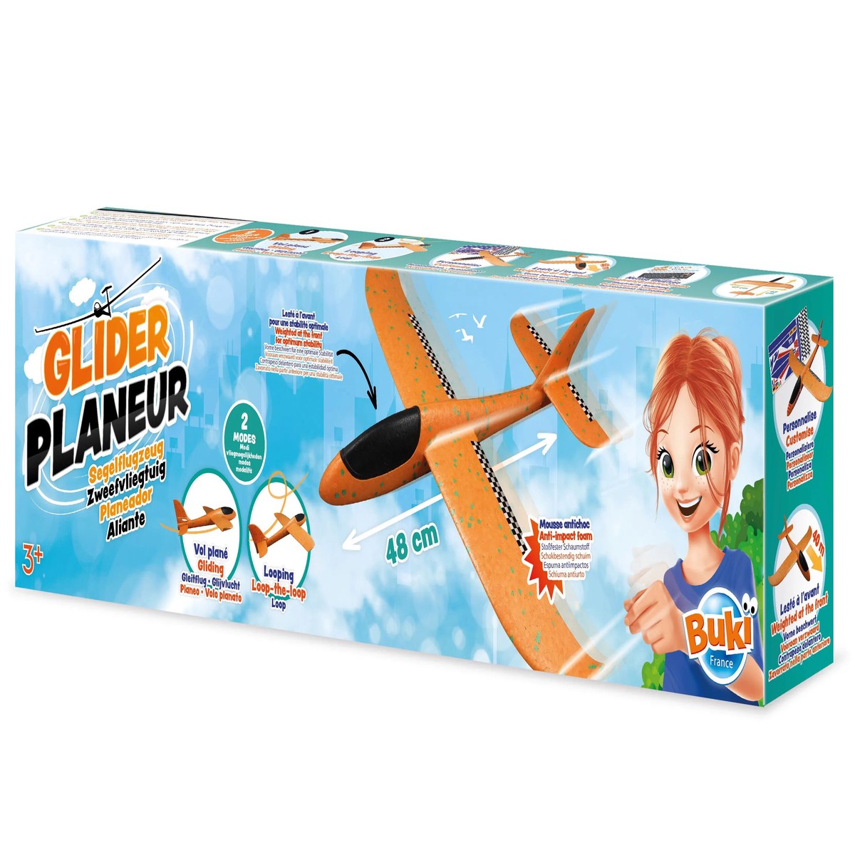 BUKI France Children's Throwing Glider 48cm