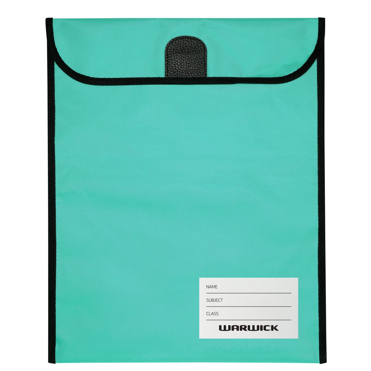 Warwick Homework Bag, XL, 450mm x 360mm, Hook & Loop Closure, Aqua