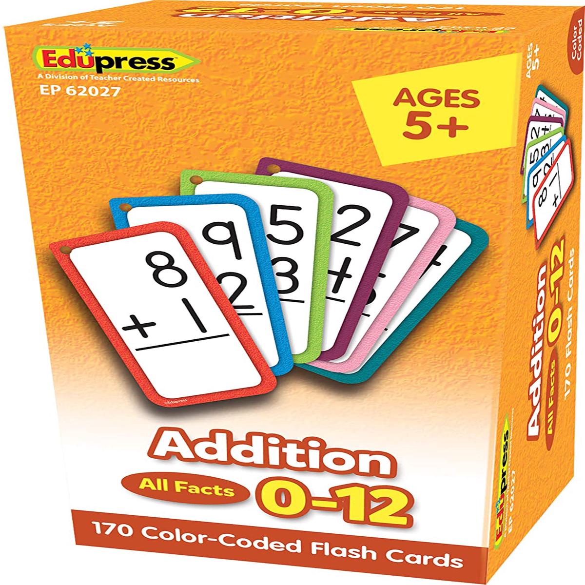 Addition Flash Cards - All Facts 012