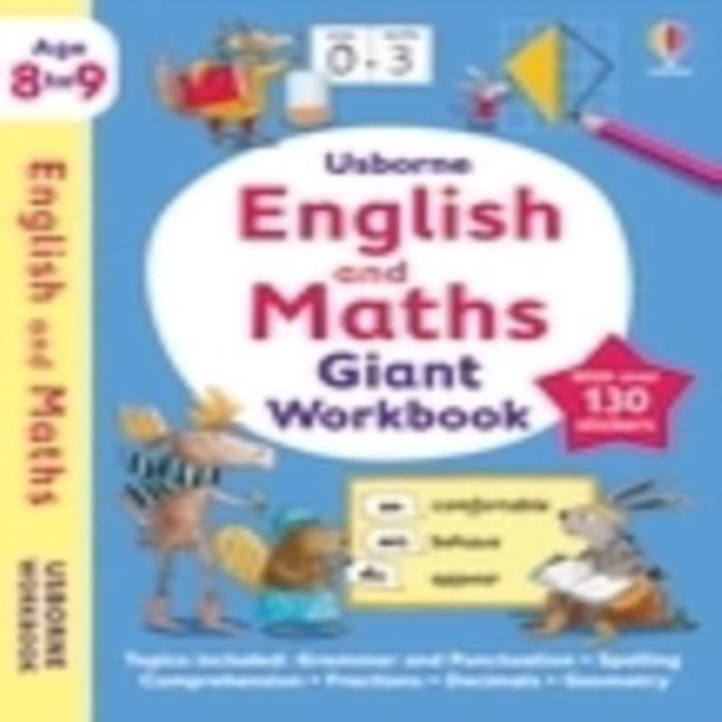 Usborne English and Maths Giant Workbook 8-9