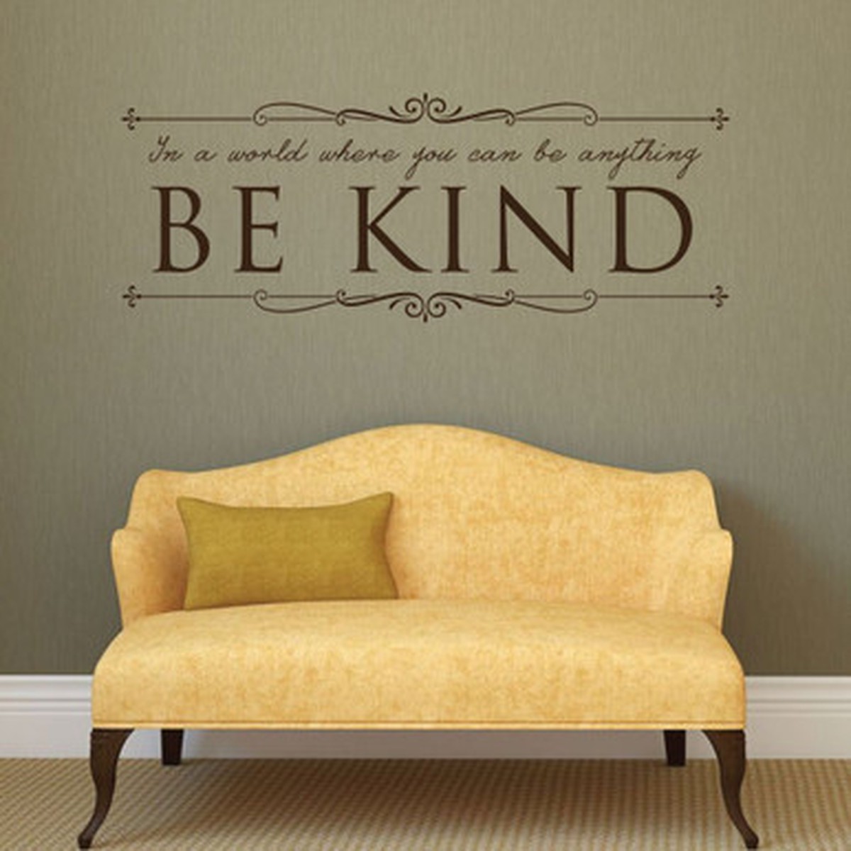 Be Kind Decal 'In A World Where You Can Be Anything Be Kind'
