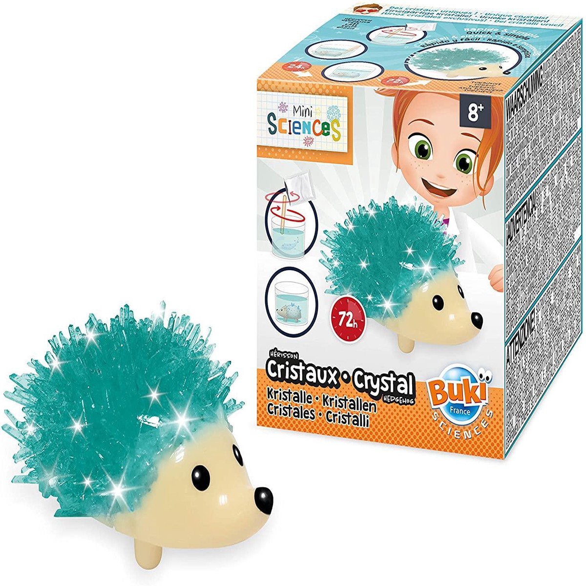 BUKI France 9008 - Mini Sciences Crystal Hedgehog Education