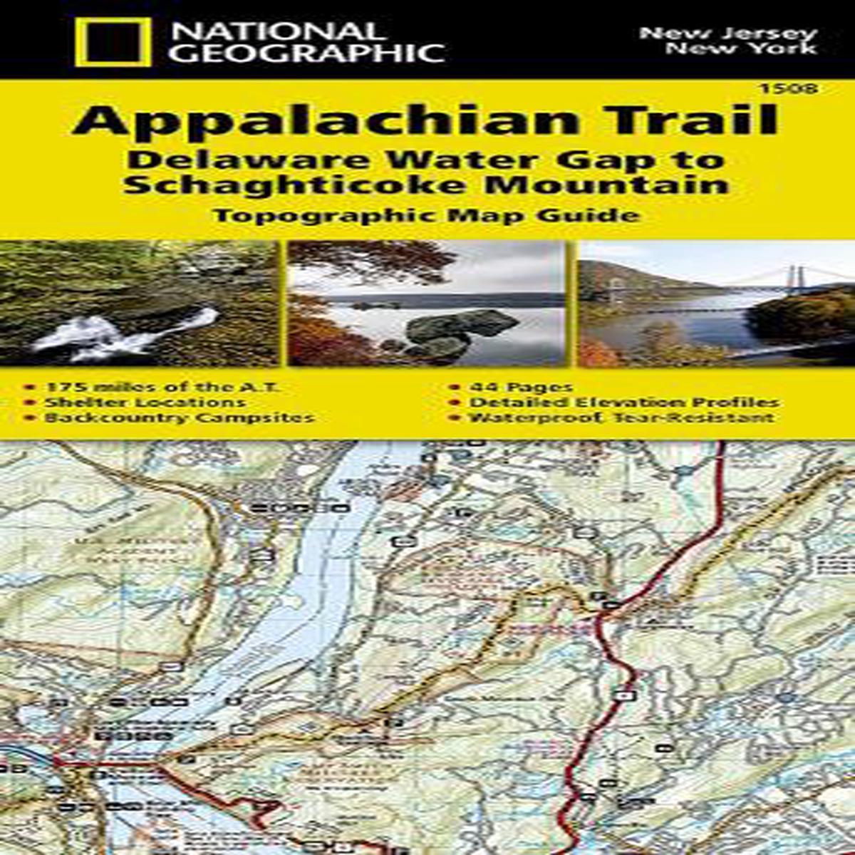 Appalachian Trail: Delaware Water Gap to Schaghticoke Map