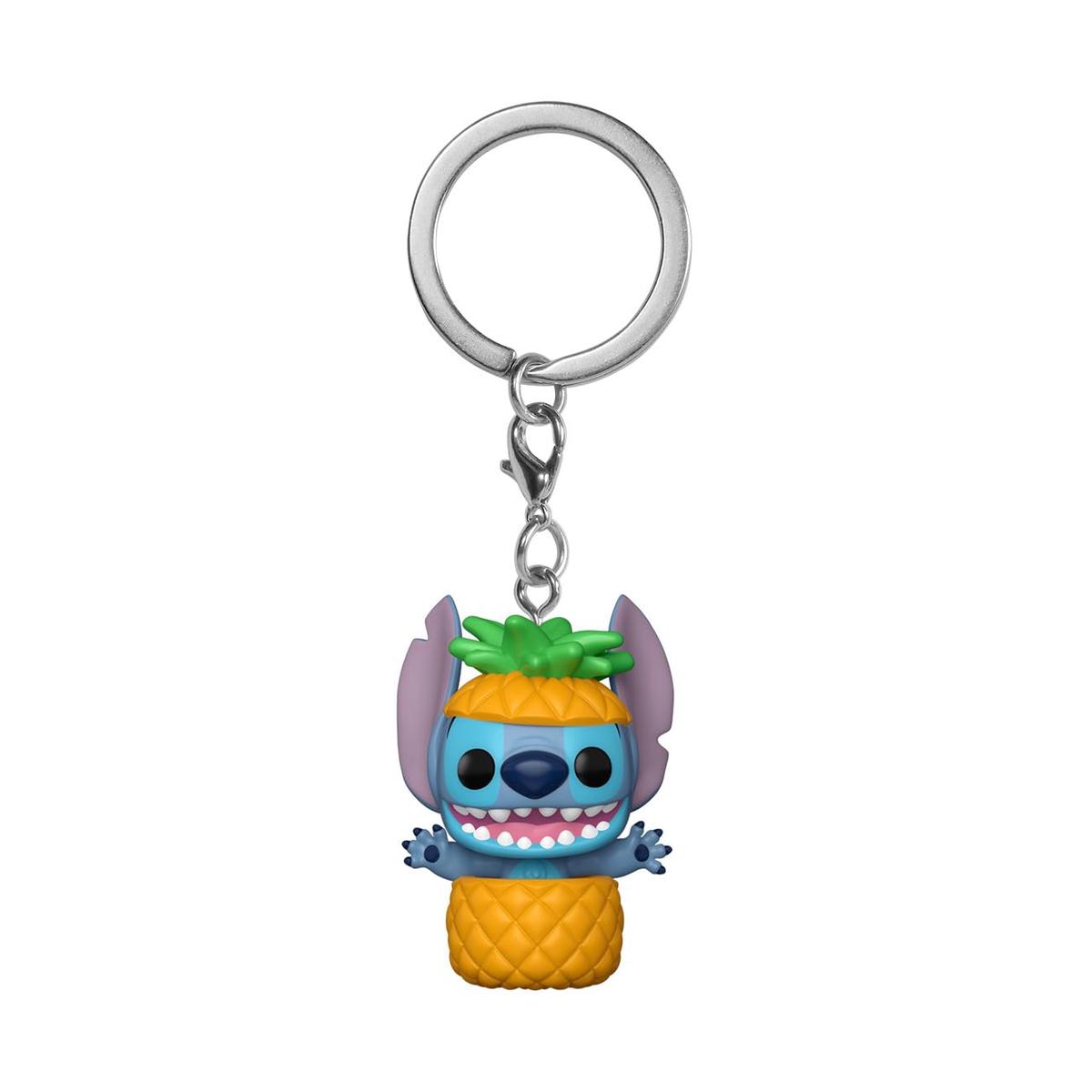Funko POP! Keychain: Lilo & Stitch - Stitch in pineapple Novelty Keyring - Collectable Mini Figure - Stocking Filler - Gift Idea - Official Merchandise - Backpack Decor