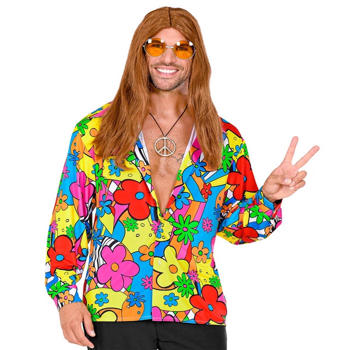 Widmann The 60s Fashion - Flower Power (Shirt) (S) Different Colors
