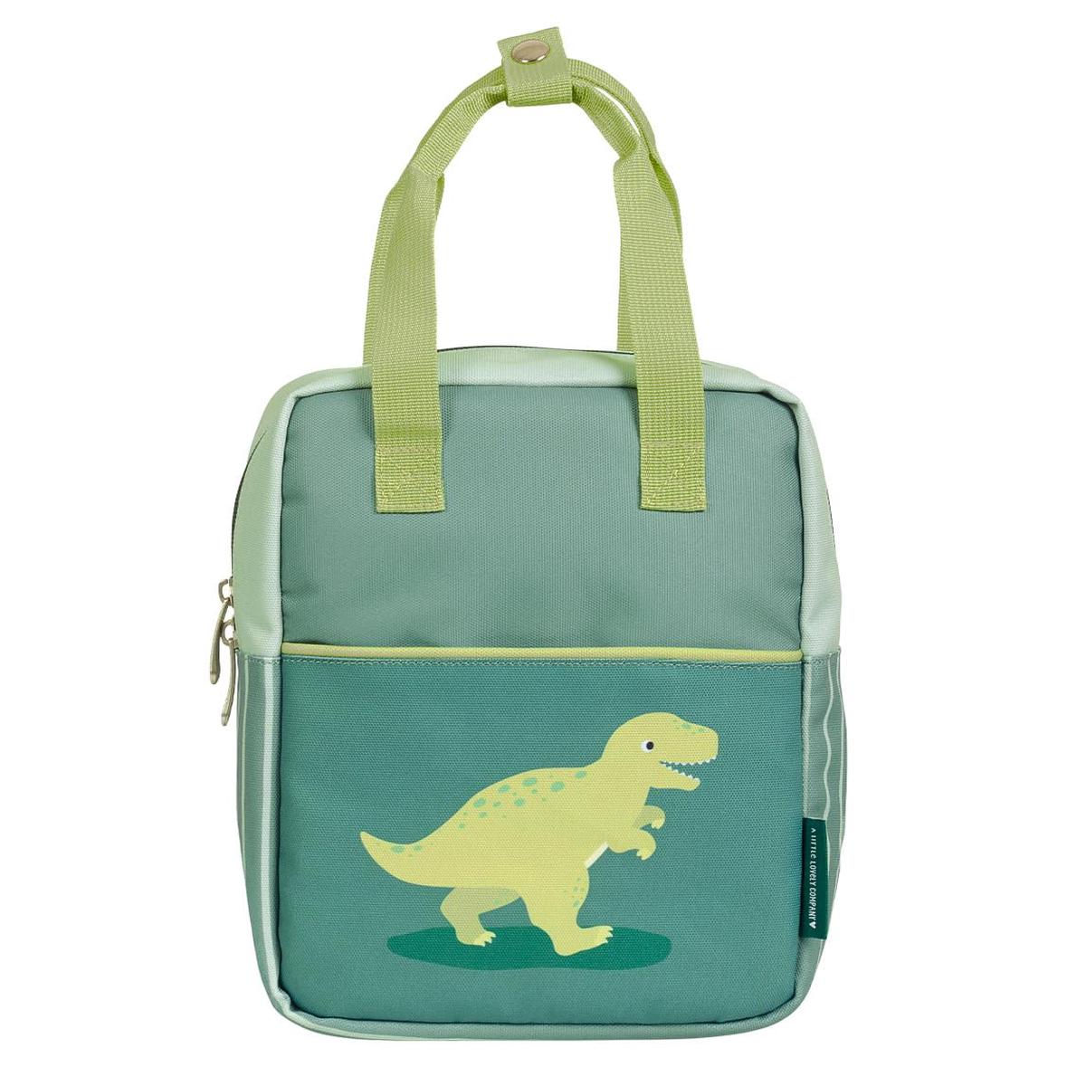 A Little Lovely Company - Little Square Backpack - Dinosaur - Perfectly Sized For Toddlers