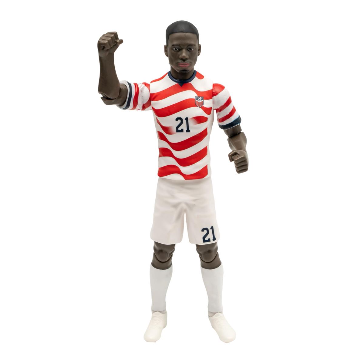 Sockers Banbo Toys 2026 USMNT Tim Weah (Home Jersey) 8" Collectible Soccer Action Figure