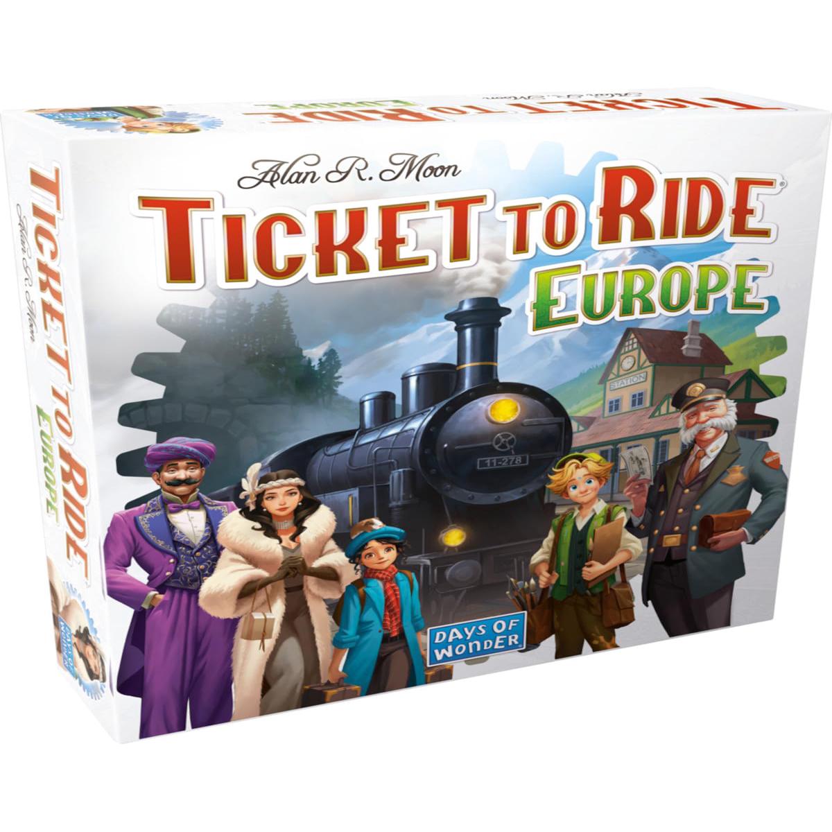 Asmodee | Ticket to Ride Europe | Board Game | Ages 8+ | 2-5 Players | Average Playtime 30-60 Minutes