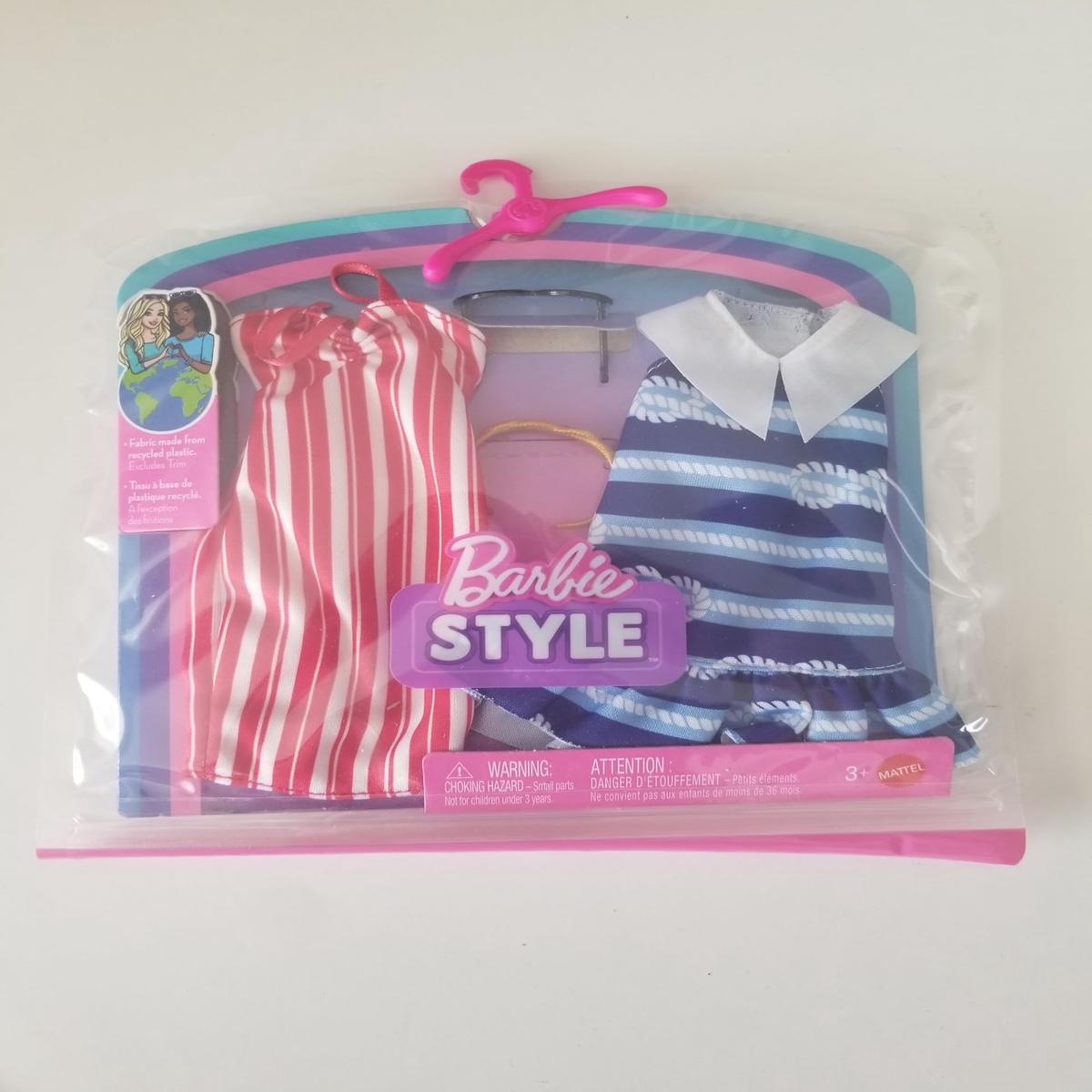 Barbie Style fachion Pack - JJN94 - Pack of 2 Clothes and Accessories for Doll Barbie