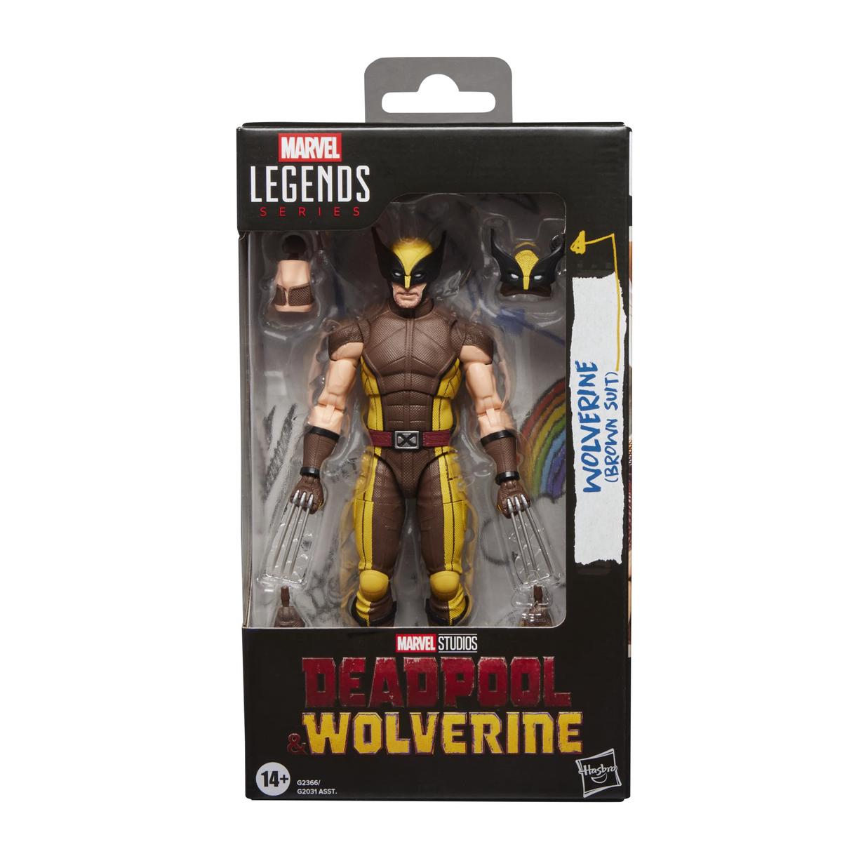 Marvel Legends Series Wolverine (Brown Suit), Marvel Studios' Deadpool & Wolverine Movie Collectible 6-Inch Action Figure Gift