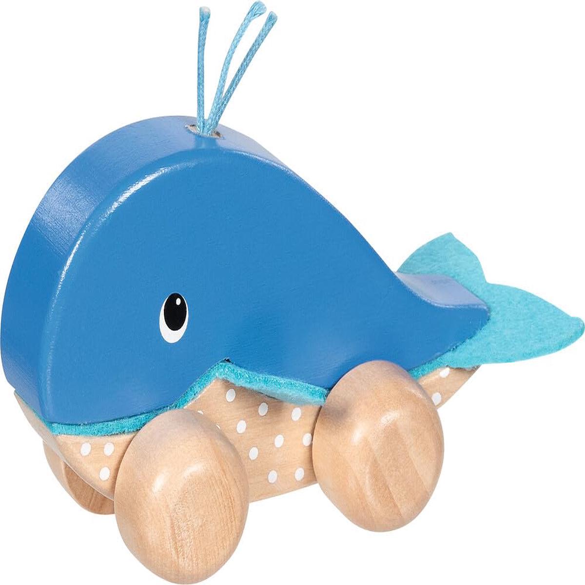 Goki - Push Along Animal Whale Finnie (55828)