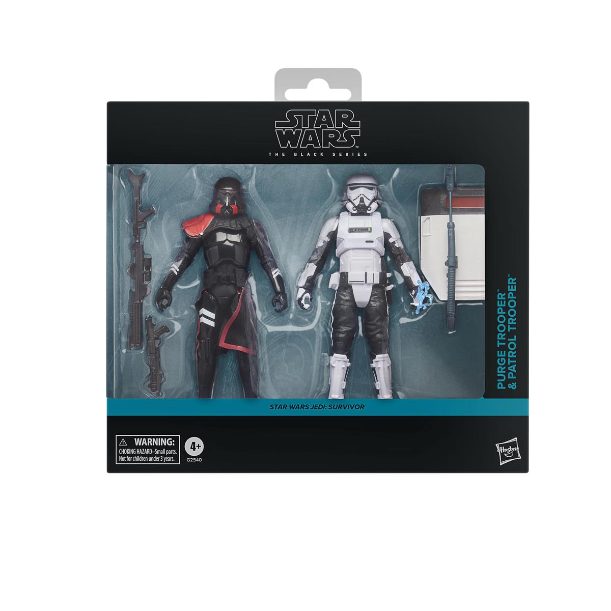 Star Wars The Black Series Gaming Greats Purge Trooper & Patrol Trooper, Star Wars Jedi: Survivor Premium Collectible Action Figure da 15,2 cm, confezione da 2