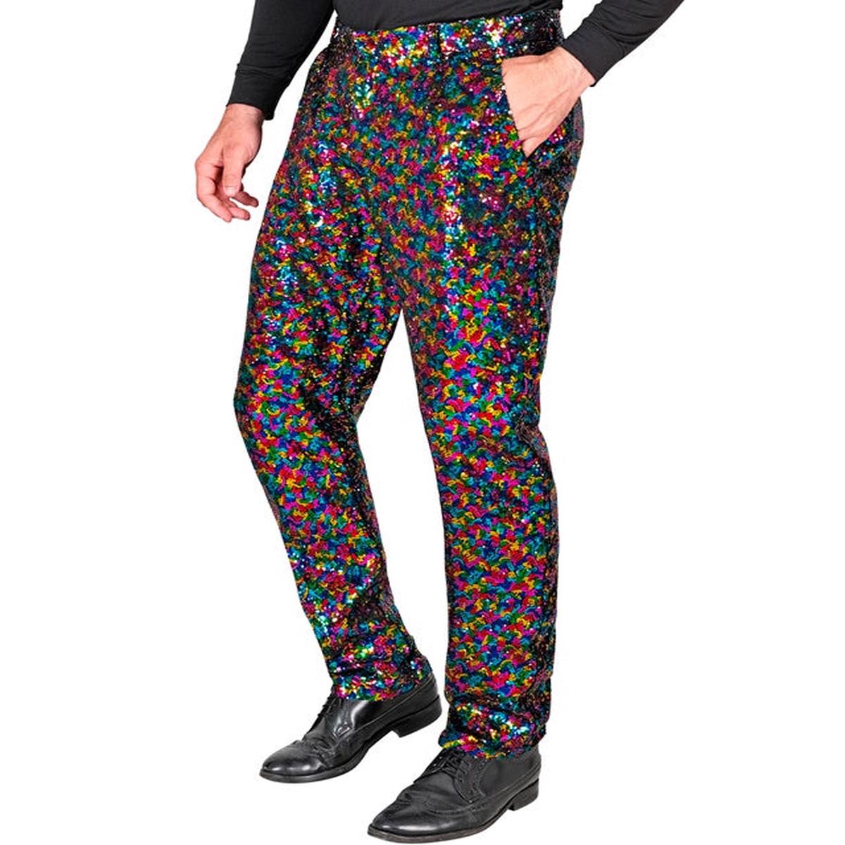 Widmann Party Fashion Pants (Multicolor Sequin Pants) (M) Different Colors