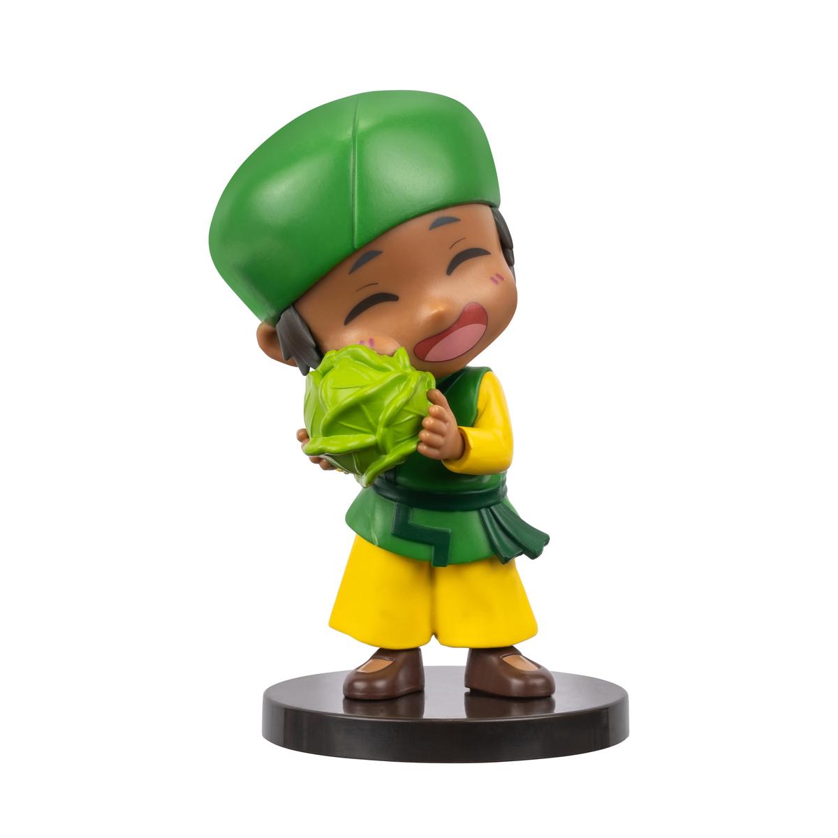 Avatar: The Last Airbender Cai - 4-Inch Mini Figure in Kawaii Style in Dynamic Pose with Display Base