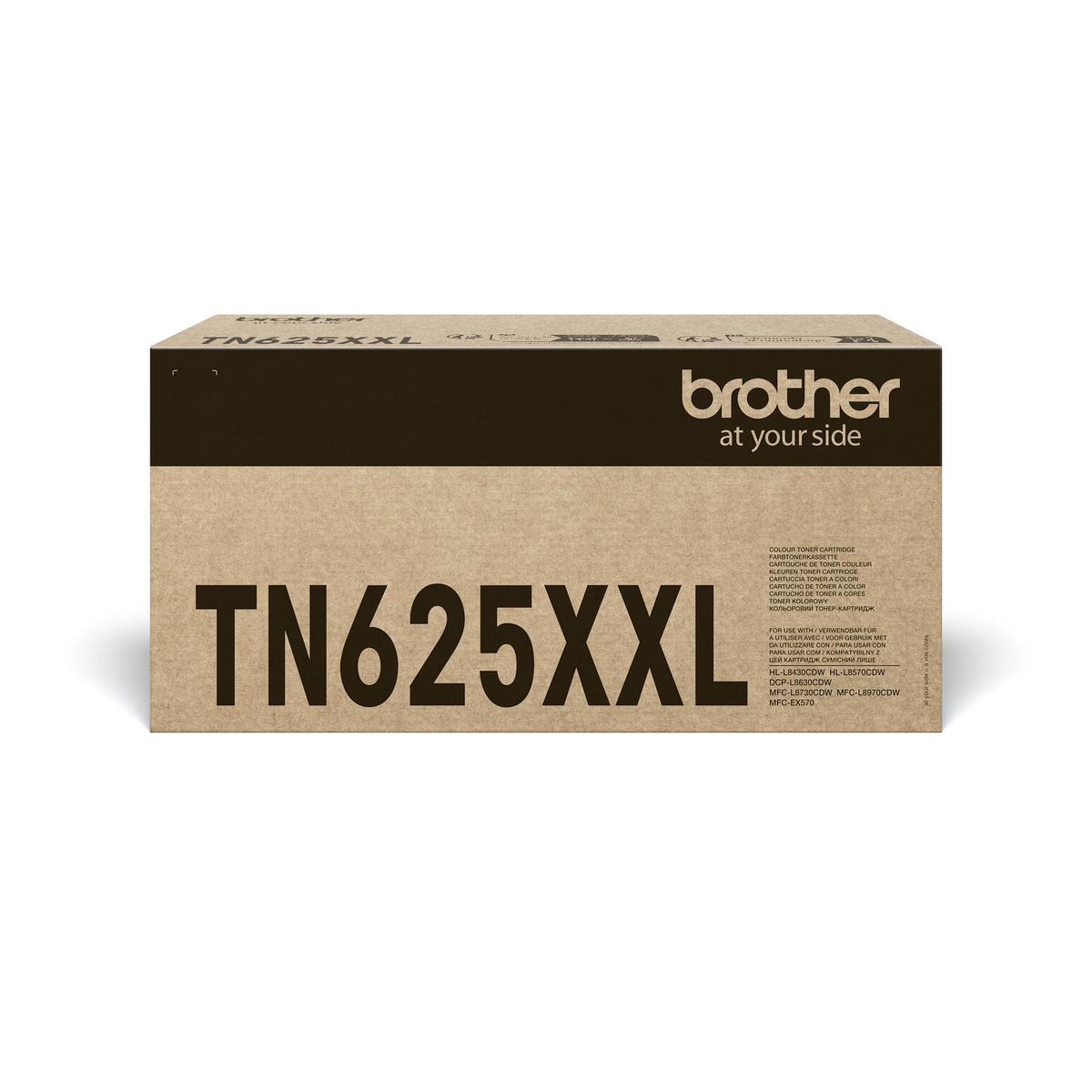 Brother TN625XXLY Toner Cartridge, Yellow, Single Pack, up to 6,500 Pages, Includes 1 x Toner Cartridge, Genuine Supplies