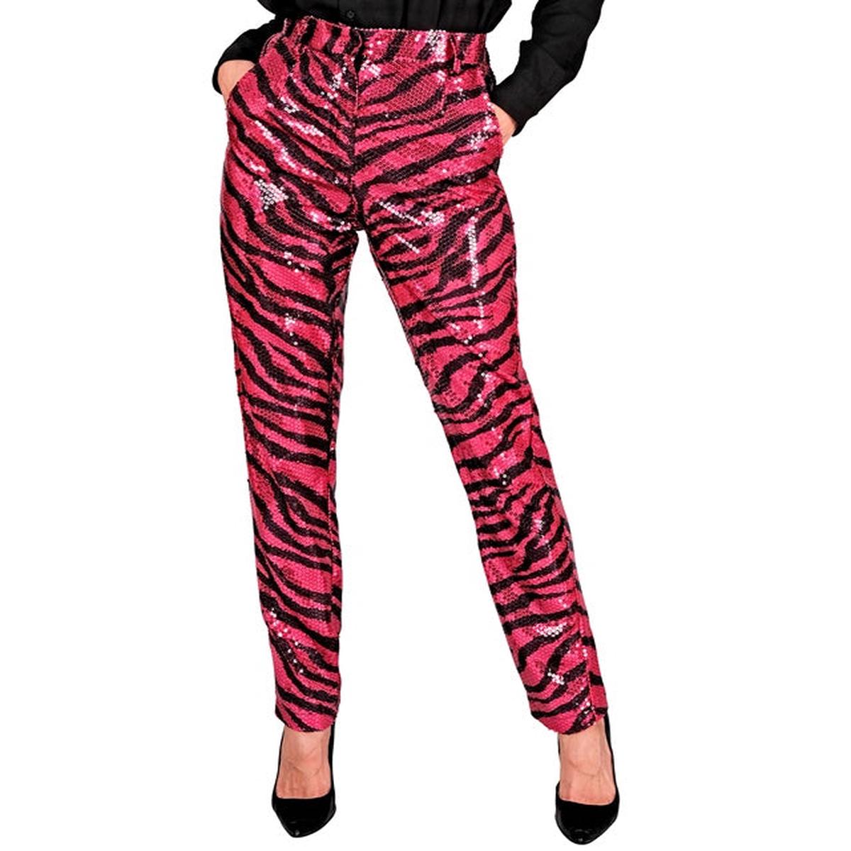 Widmann Party Fashion Pants (Blue Waves Sequin Pants) (XL) Turquoise / Light Blue