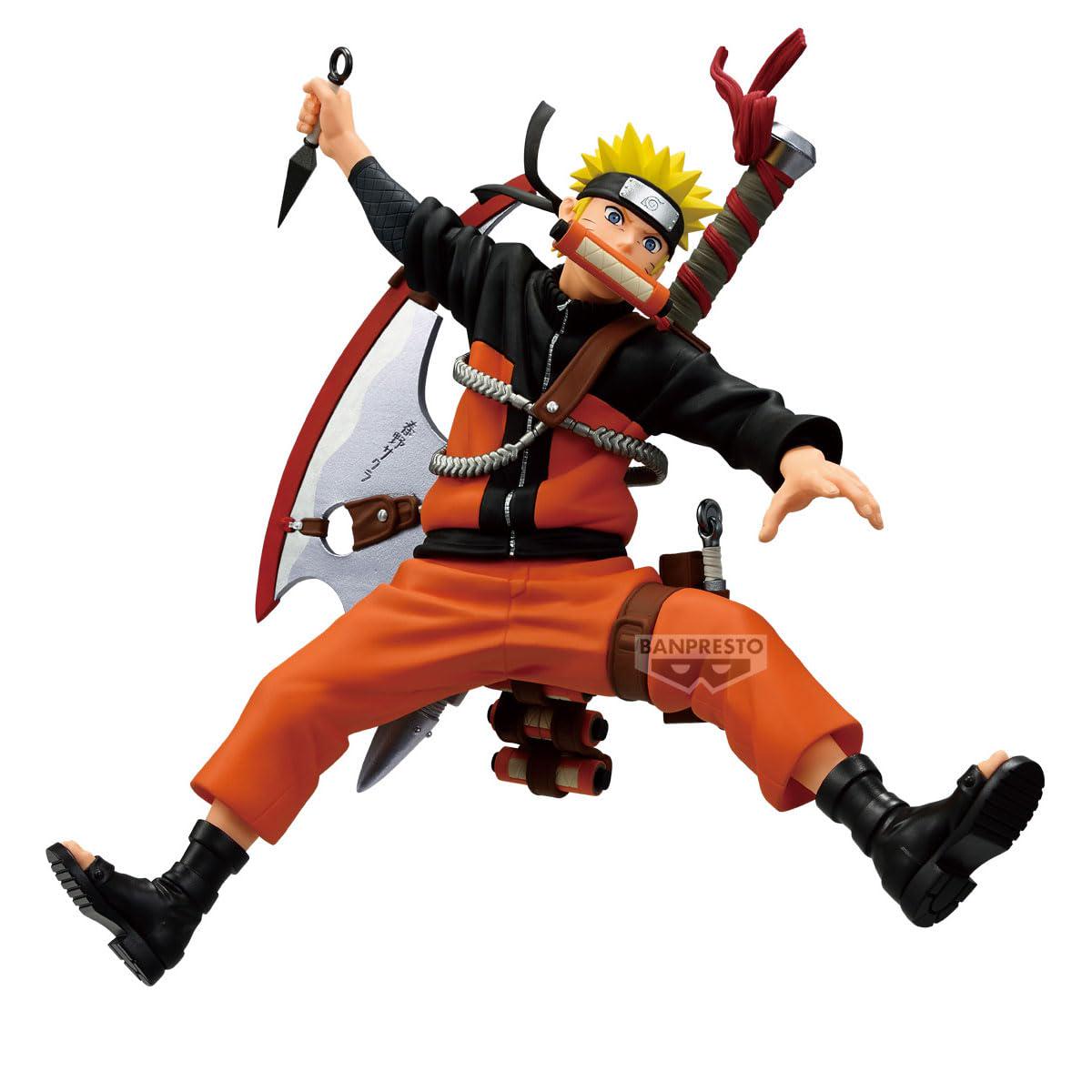 Banpresto Naruto Uzumaki Naruto 72 Series - 33 Vibration Stars 16cm Action Figure - BP30020P Multicolor - Collectible Figure - Great for Anime Fans