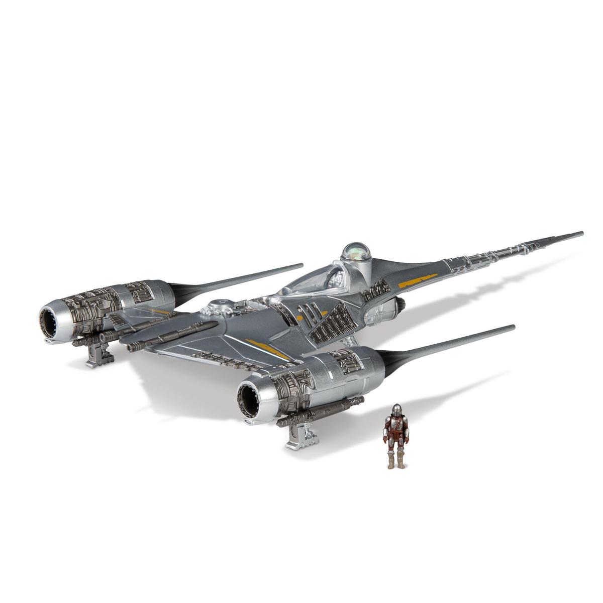 Star Wars Micro Galaxy Squadron SWJ0537 - N-1 Sternenjger des Mandalorianers (Armada Edition) - offizielles 12,5 cm groes Fahrzeug mit 2 Micro-Figuren (2,5 cm