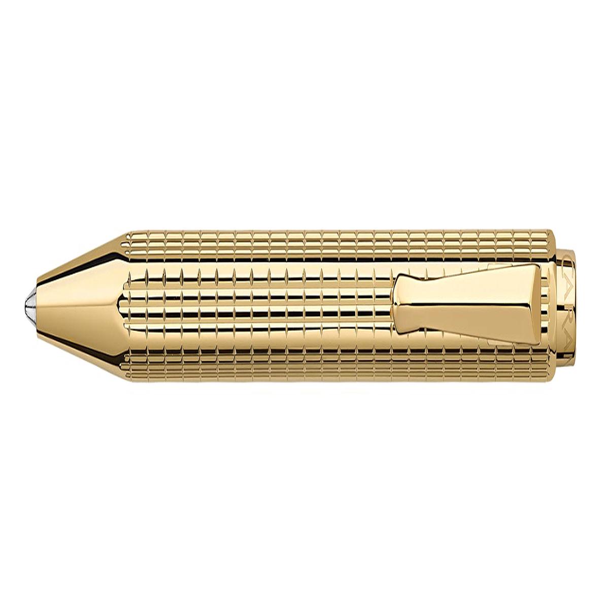 Caran d'Ache ECRIDOR LIGHTS Limited Edition Gold Ballpoint Pen & Leather Case Set