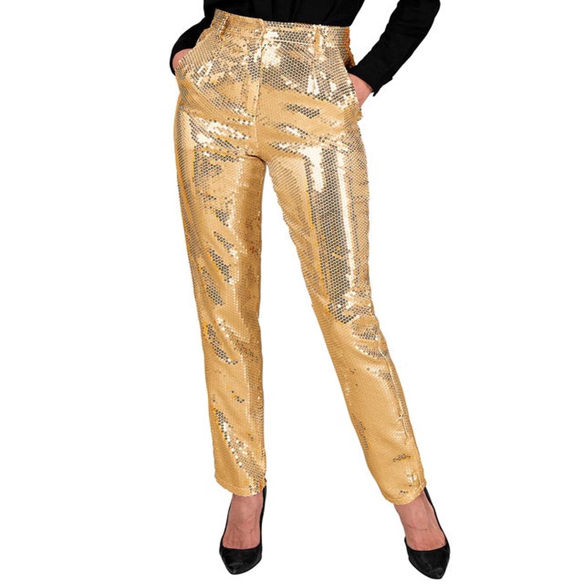 Widmann Party Fashion Pants (Gold Sequin Pants) (S) Gold