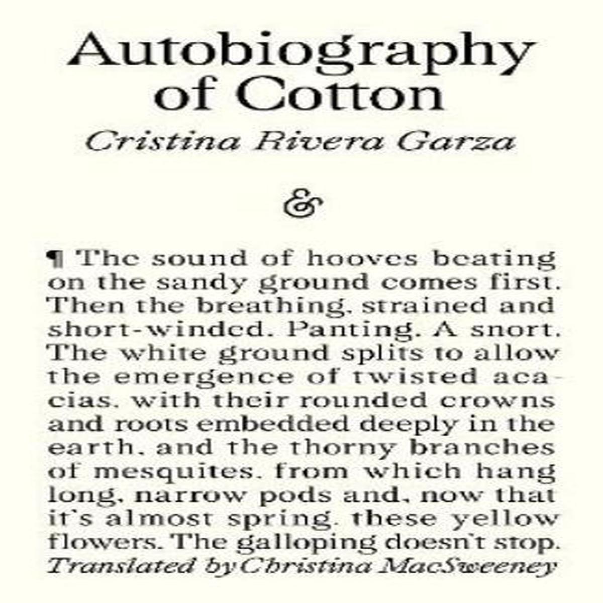 Autobiography of Cotton