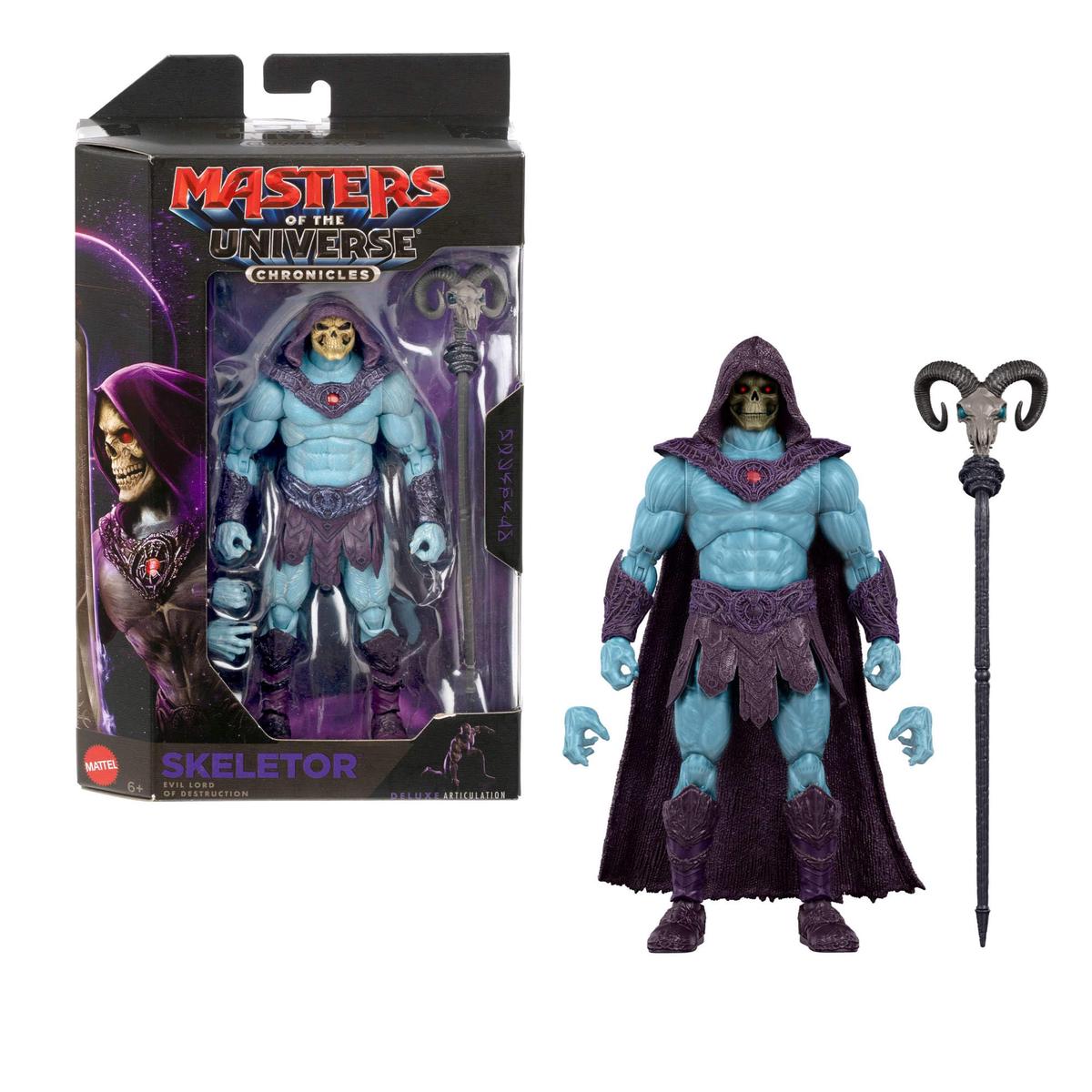 Masters of the Universe Action Figure Chronicles Skeletor, 6.5 Inch Scale 2026 Movie Accurate Villain, Deluxe Articulation, Havoc Staff, Jared Leto, JKJ23