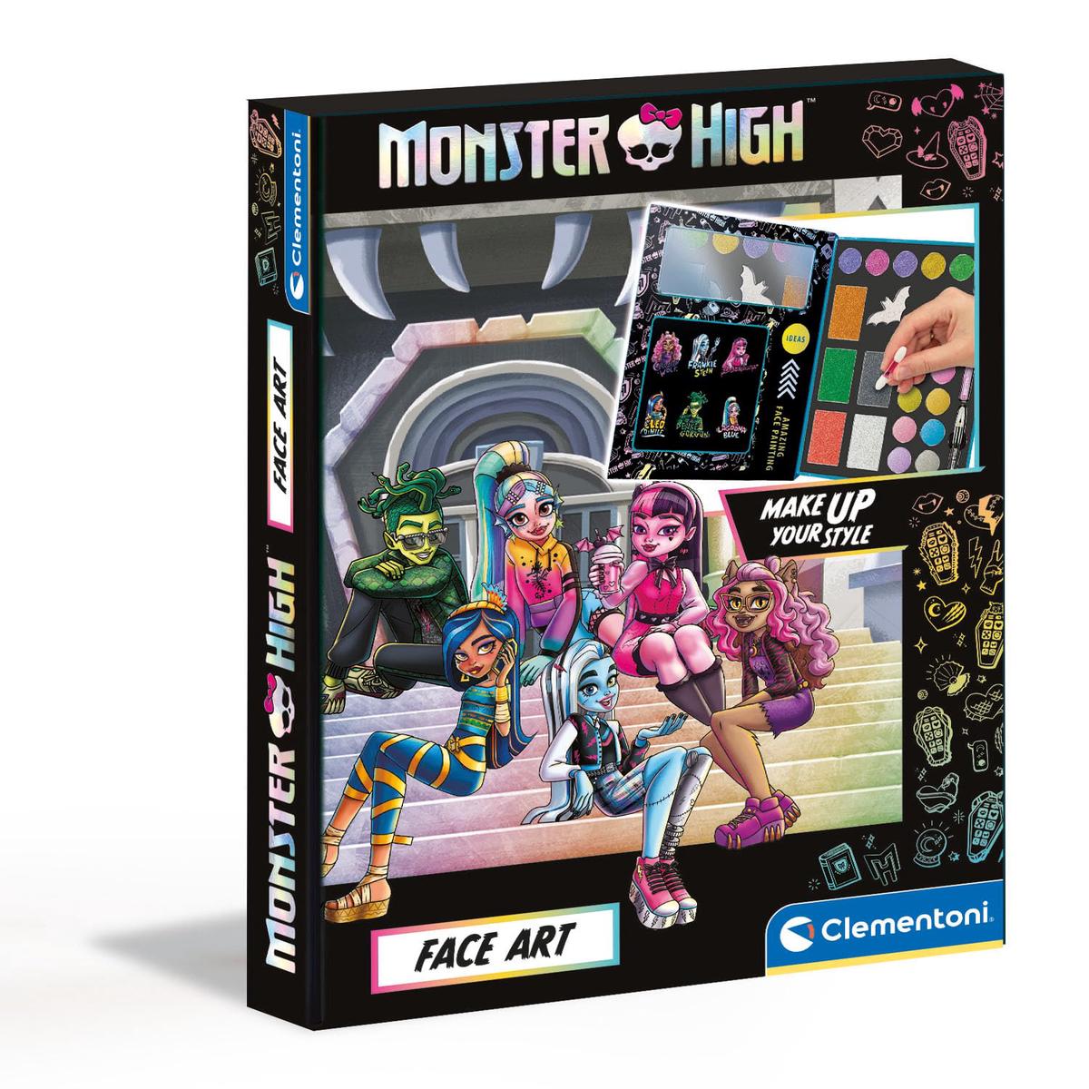 Clementoni - Monster High Face Art (I-18788)