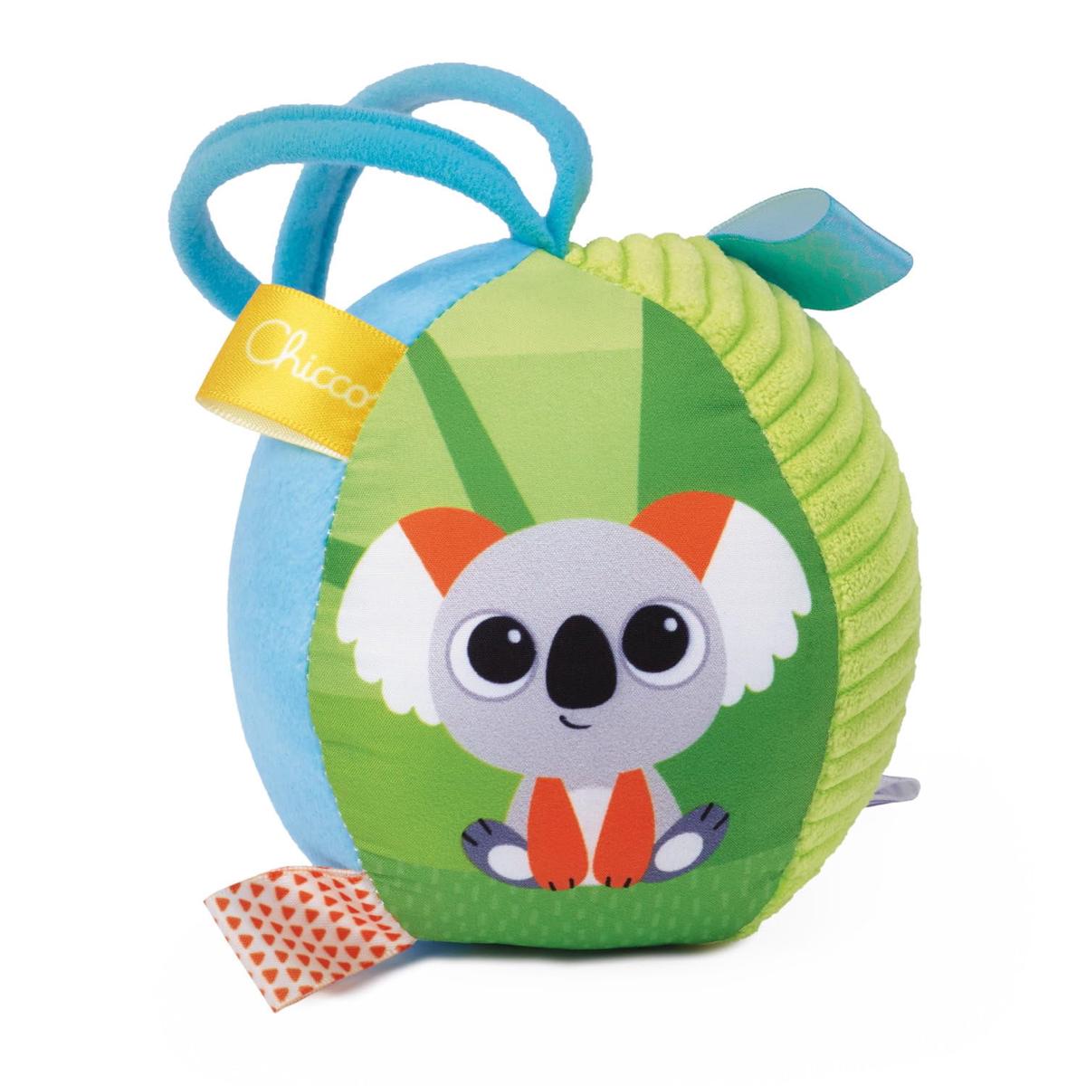 Soft ball, soft and light ball with different textures, easy to grip, helps develop tactile feeling, manual coordination and crawling, can be attached to stroller