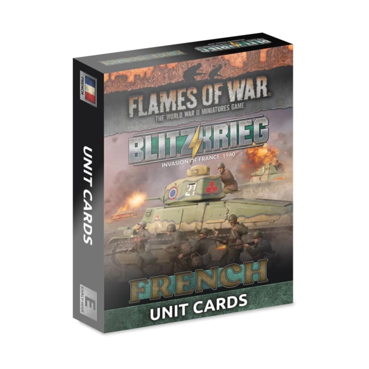 Flames of War: FW281FU Blitzkrieg French Unit Cards (x41 Cards) - Limited Edition