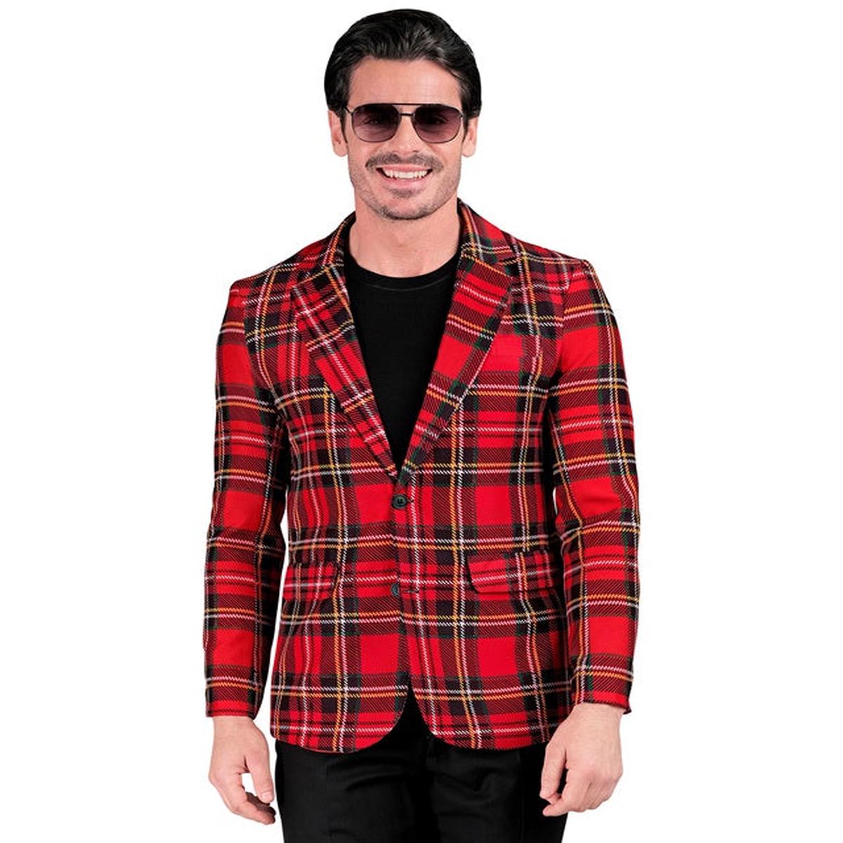 Widmann Tartan Party Fashion Jacket (Jacket) (M) Red