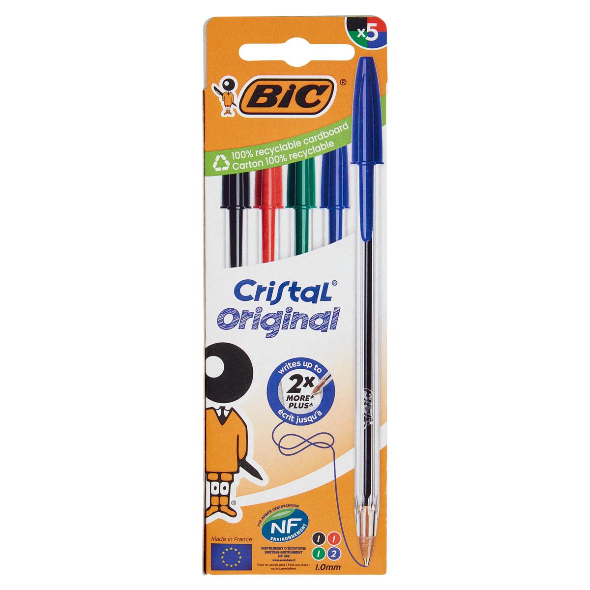 Bic Cristal Original Penna a sfera 1.0mm 5 pz