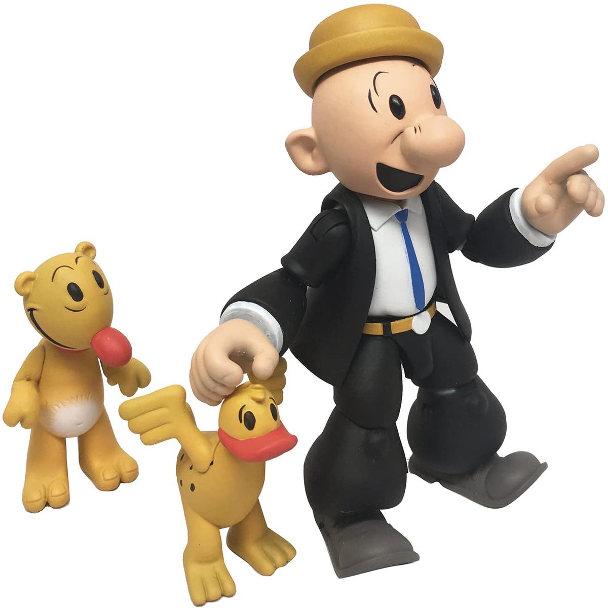 Boss Fight Studio Castor OYL Popeye Classics Wave 1 Collectible Action Figure  Highly Articulated Figurine and Accessories Including Eugene The Jeep, Bernice The Whiffle Hen, & Removable Hats  1:12